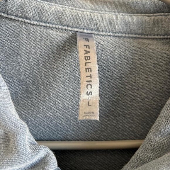 Fabletics blue 100% cotton button up shacket with pockets Size L womens - Picture 2 of 8